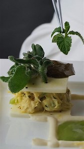 Love is served! Celebrate Valentine’s weekend with us at Restaurant Daniel. Join us for an exclusive 3-Course Valentine’s Lunch—a rare occasion, as we will be uniquely open for lunch on February 14. For a more intimate evening, indulge in our 5-Course Chef’s Tasting Menu, available February 13–15. Featuring Massachusetts Jonah Crab with Hawaiian heart of palm, mint green curry, passion fruit, ice plant, and caper leaves. #restaurantdaniel | Restaurant Daniel