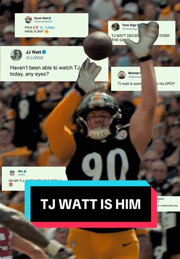 TJ WATT IS HIM 😤 #nfl #steelers #tjwatt #him 📺: #PITvsNE 9/20 at 1 PM ET on CBS