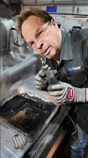 Prepping the New Floor Pan - Floor Drain Install on Camaro