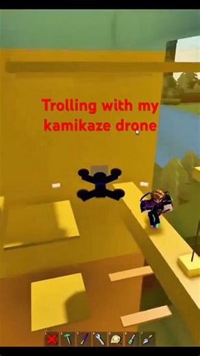 Trolling with my kamikaze drone #roblox #build a boat ￼#boatbuilding #gaming #memes