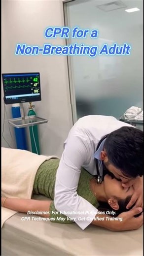 CPR for Non-Breathing Adult | Fast Guide #AdultCPR #LifeSaver