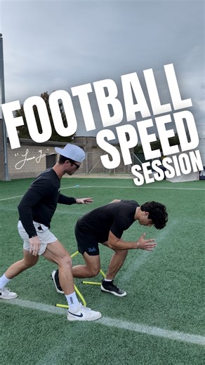 Lucas Quinn | Speed & Strength on Instagram: "Working on some angles of acceleration… Trying to feel the PUSH of acceleration; trying to feel and even exaggerate a SWEEP of the first 2-3 steps of early acceleration. Angles of the shin help to determine the quality of your projection. Coupled with the ability to get that foot “down & back” in a negative, or backwards, push as it hits the ground. Trying to feel it, to execute it, to refine it. Fun way to facilitate that low sweep — to not “cycle” 