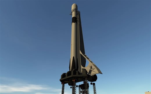 【KSP】Falcon9（猎鹰九号）重置版 先行展示 纯原版组件（含DLC），仅使用TURD改色
