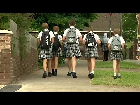 Skirting the issue: schoolboys attend class in skirts during heatwave