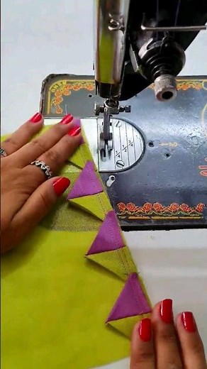 Triangle Design In 2 Colours Using Mindblowing Sewing Tips And Tricks