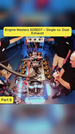 Engine Masters S05E07 – Single vs. Dual Exhaust P6 #engine #fyp #engineering #cars #rebuild