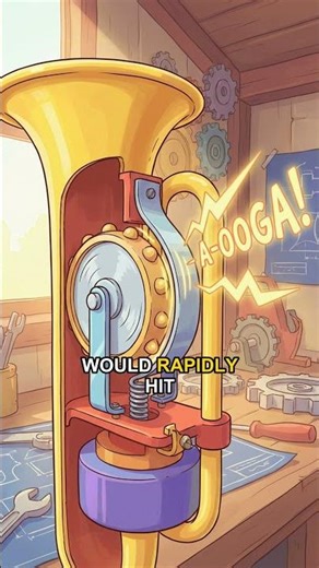 How did the first car horn get its sound?