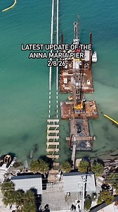 Latest update on the ongoing rebuilding of Anna Maria Pier. The aerial video was taken on Sunday, 2/8/26 #fyp #island #islandlife #florida #ami | Loida R Marzke