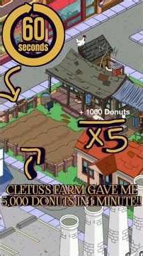 Quick 5,000 Donuts in 1 Minute! 🍩 | The Simpsons Tapped Out