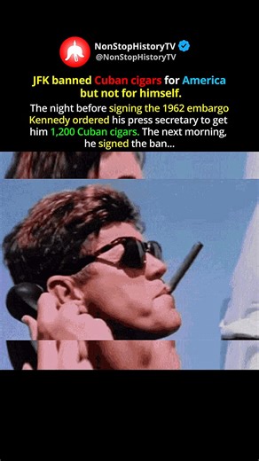 JFK Banned Cigars… After Buying 1,200 For Himself #shorts