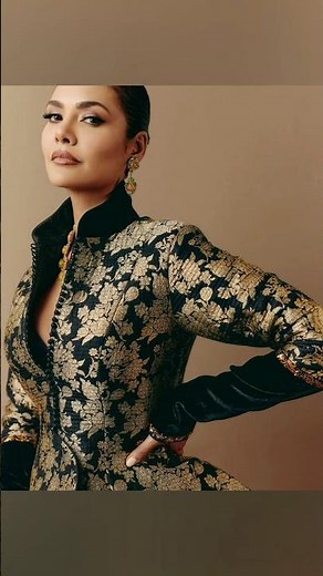 Esha Gupta turns up the heat in a stunning black lehenga during her latest photoshoot! 🔥🖤 #bollywood