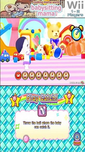 play catch - Babysitting Mama - mainin game