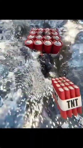 Minecraft Realistic Water and Blast the TNT