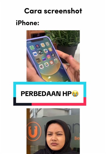 Perbedaan screenshot🤔 Kamu versi yang mana?🙌🏻 #tips #iphonetips #versus #android #fyp
