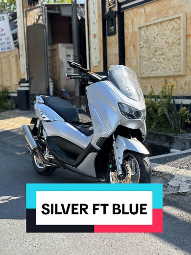Repaint Body Yamaha Nmax: Silver with Blue Touch