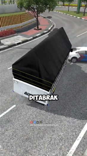 THE DIFFERENCE BETWEEN THE GAME ESTS ID, BUSSID AND GTA WHEN CRASHING INTO A POLICE CAR‼️👆 #short...