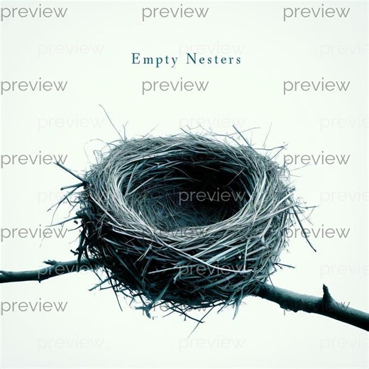Empty Nesters - Serene Digital Art of an Empty Bird's Nest on a Branch for Printable Home Decor and Instant Download - Etsy