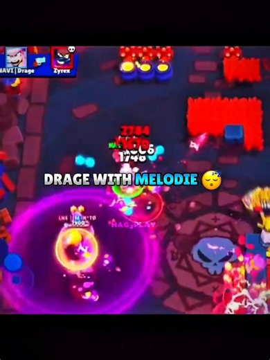 DRAGE WITH MELODIE VS SITETAMPO ☠️ #brawlstars #supercell #brawl #fyp
