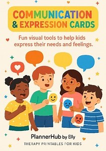 Communication Worksheets for Kids – 8 Printable Pages | Speech & Language