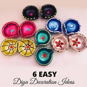 3.6K views · 40 reactions | 6 Easy diya decoration / diya painting...