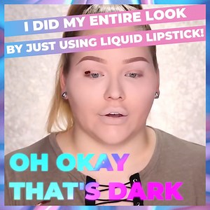 102K views · 1.9K reactions | FULL FACE USING ONLY LIQUID LIPSTICKS Challenge | NikkieTutorials | Facebook