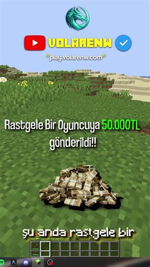 Minecraft Ama Abone Olursanız Sunucuma Para Dağıtıyorum!