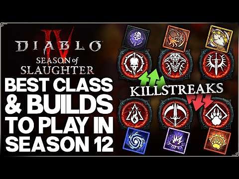 Diablo 4 - New Best Class in Season 12 & Best Build Power Ranking - HUGE S12 Changes & More Guide!