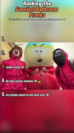 Top 5 Funniest Bathroom Pranks Ever Caught on Camera 🚽💀 #shorts