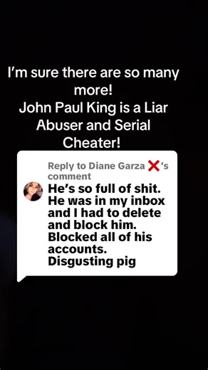 Replying to @Diane Garza ❌ #cheater #cheater #cheater | john paul king