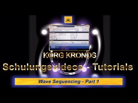KORG KRONOS Tutorial 3 H Wave Sequencing Part 1