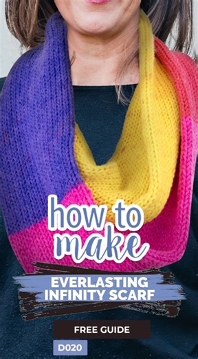 3.7K views · 13 reactions | Knit your way to cosy with our DIY Everlasting Infinity Scarf tutorial! Using Lincraft Cakes Yarn and MAKR Knitting Machine, this project is perfect for beginners and pros alike. 泥 Add a touch of warmth and style to your wardrobe this winter.  Find all the supplies you need on our website! Watch the full tutorial on our YouTube channel: https://youtu.be/9RtFF7frQeg?si=TE_uIr5ozdJKr8Rk | Lincraft | Facebook