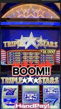 JUST THE HITS! Triple Stars HANDPAY #slots #jackpot
