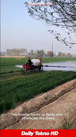 This nimble crop sprayer 🚜 makes tight turns look easy #FarmTech