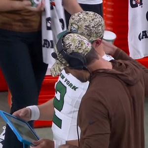 716K views · 10K reactions | Aaron Rodgers helping Zach Wilson on the sideline. | NBC Sports | Facebook