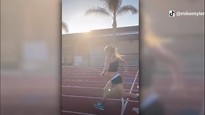 Video of woman running mile in under 6 minutes while 9 months pregnant goes viral