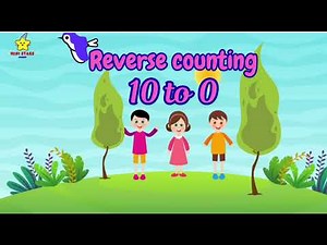 Reverse Counting 10 to 0 | Fun Learning for Kids | Mini Stars Academy🌈📚🎉