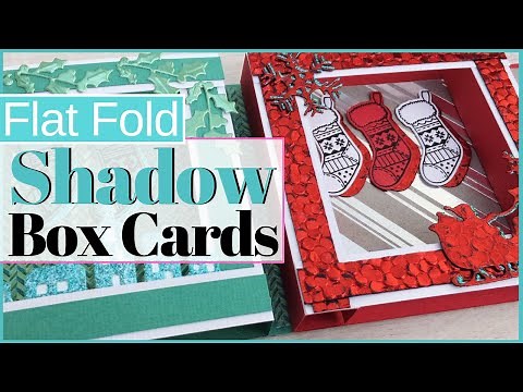 Flat Fold Shadow Box Cards Tonic Studios Craft Kit 23