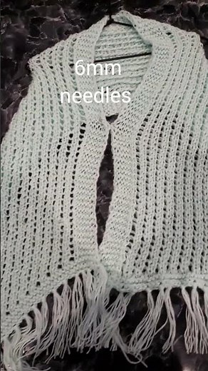 Easy knit/Craft 136: Rectangular shawl #knitting