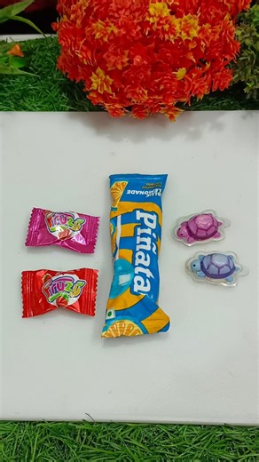 Pinata Blue Lemonade Lollipop + Tortoise Candy + Fruzy Jelly Popsicle #shorts #shortvideo #popsicle