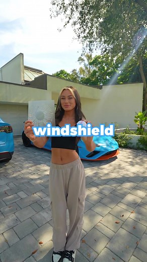 Shattering Lamborghini windshield prank😳 @mckinley richardson @mckinley