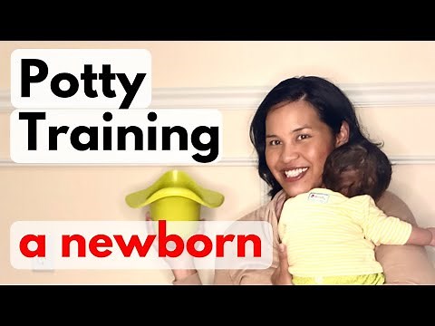 NEWBORN PEES IN THE POTTY! 😮HOW TO POTTY TRAIN YOUR BABY FROM BIRTH.