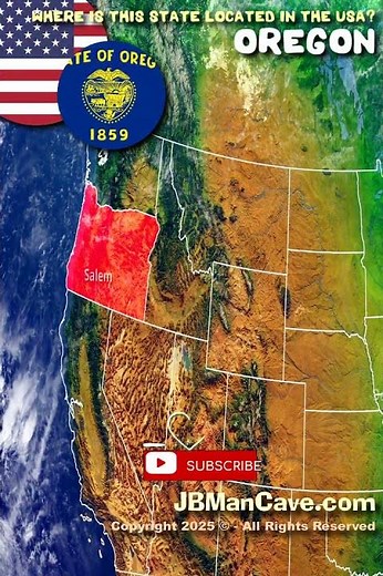 Where is OREGON Located in the USA? JBManCave.com #Shorts
