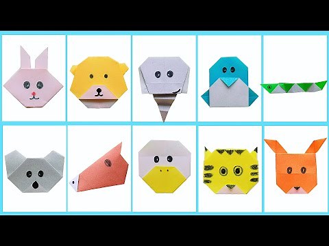 🐯 Origami Easy 🐯- 10 Amazing Origami Easy For Kids - level 2