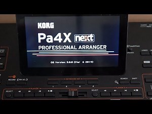 Installation KORG Pa4X OS v.3.0.0 - Pa4X next
