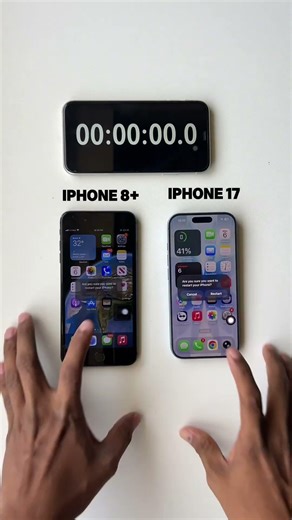 iPhone 17 vs iPhone 8 Bootup Speed Test – Is NEW actually FASTER? 🤯