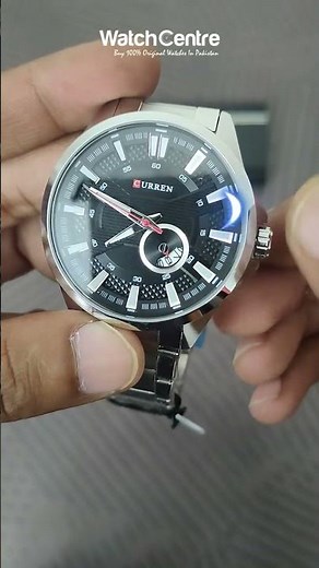 8372 Curren Men's Black Dial Analog Wrist Watch