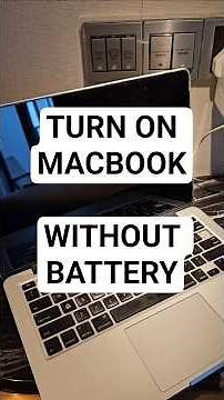 Turn On MacBook Pro 2015 Without Battery | Power Button Trick (No Repair) #macbook #apple #shorts
