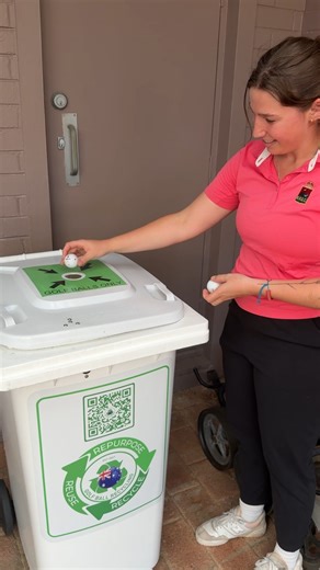 We’re now recycling old golf balls! ♻️⛳️ Simply drop your old or damaged balls into the designated bin by the Golf Shop. All profit will be put towards Junior Development! The golf balls are then repurposed into new items such as soft fall playground surfaces, stormwater pit lids, pavements and more!! Thank you to member Jaxon Dawkins for introducing us to the initiative! Golf Ball Recycling #GolfBallRecycling #GBRPartner #GolfCircularity | Royal Fremantle Golf Club