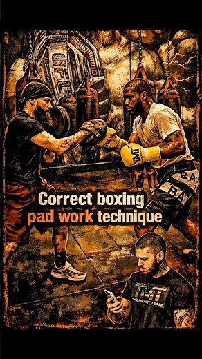 Correct boxing Pad Work technique🥊 #boxingtraining