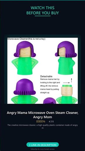 Is the Angry Mama Microwave Oven Steam Cleaner, Worth It? Honest Review #Shorts